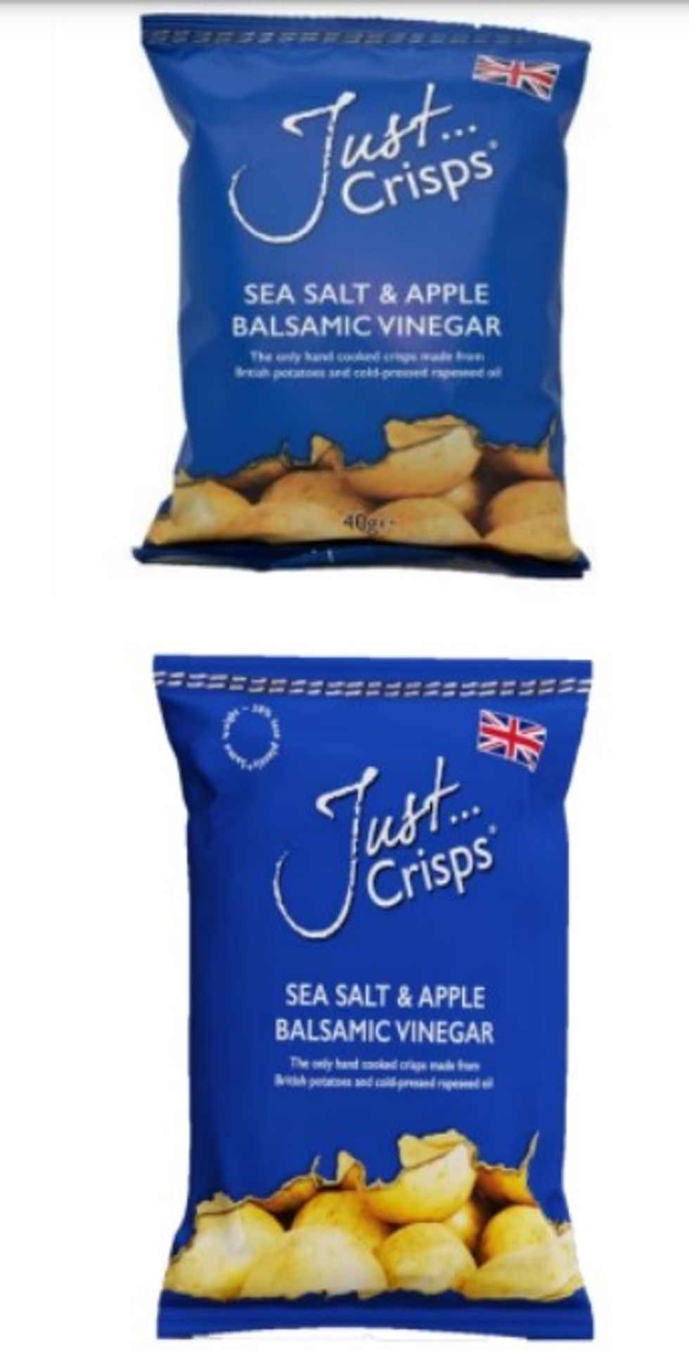 Just Crisps Sea Salt & Apple Balsamic Vinegar Potato Crisps
