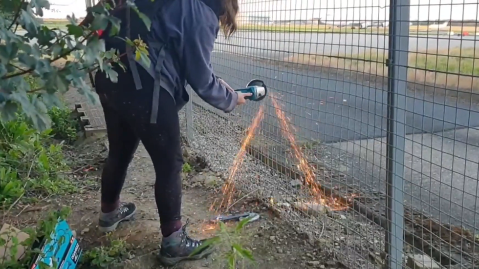 Just Stop Oil activists break fence