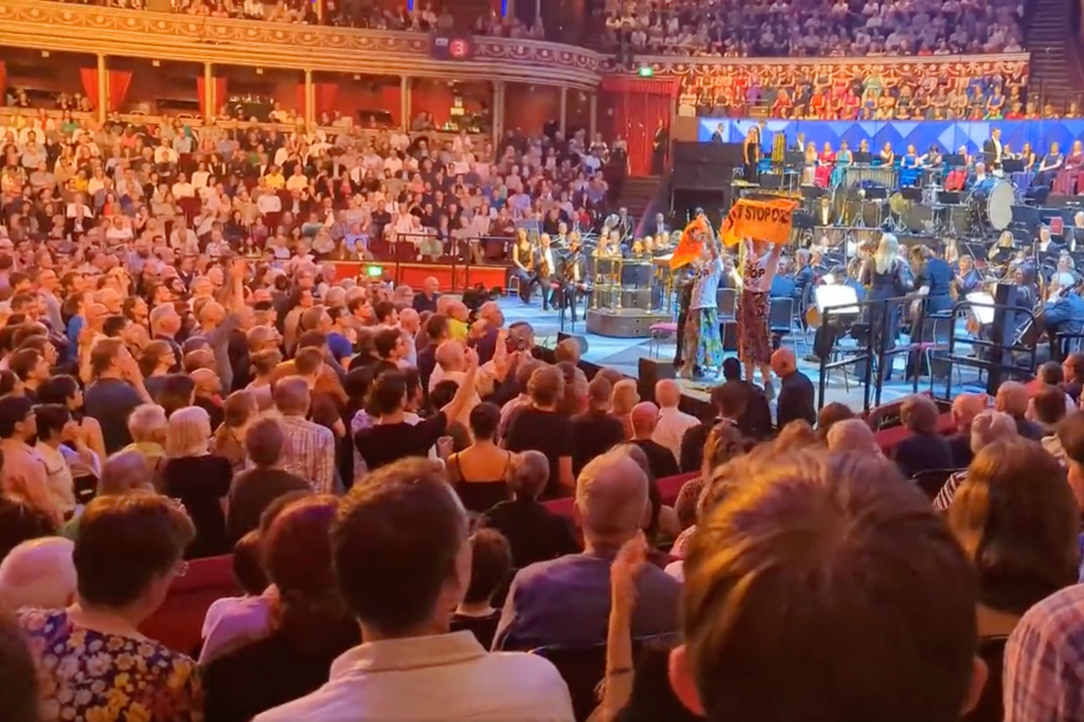 Just Stop Oil disrupting opening night of the Proms​