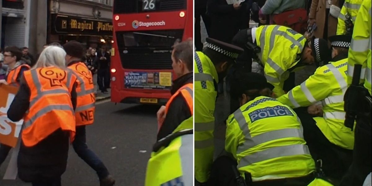 NextImg:Just Stop Oil furious as police arrest protesters after just '30 seconds of marching'