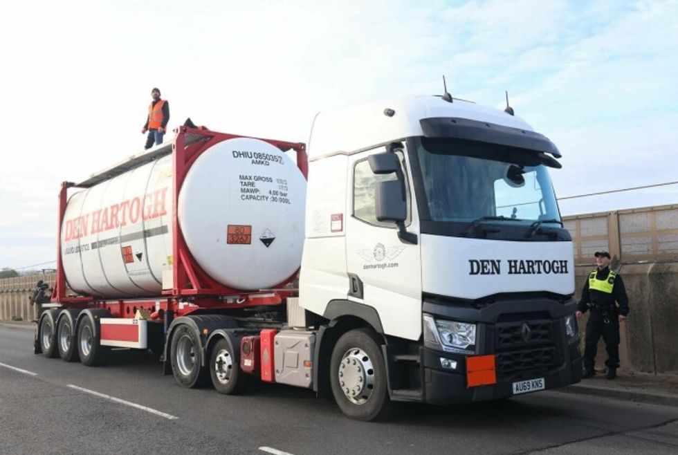 Just Stop Oil protesters in Essex