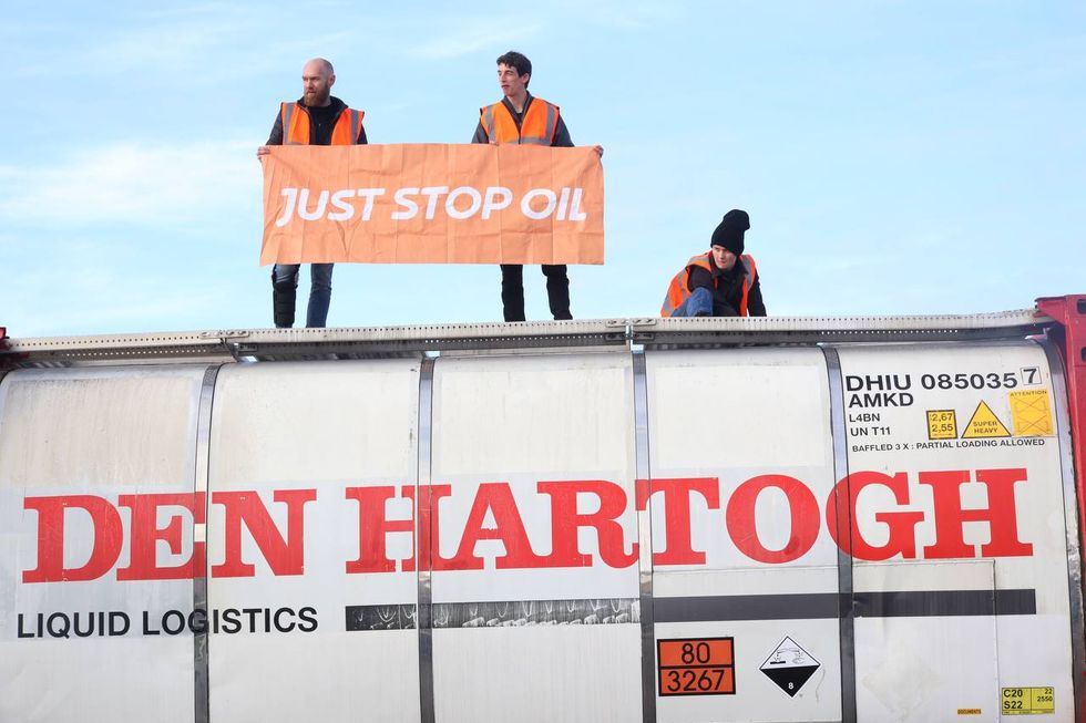 Just Stop Oil protesters in Essex