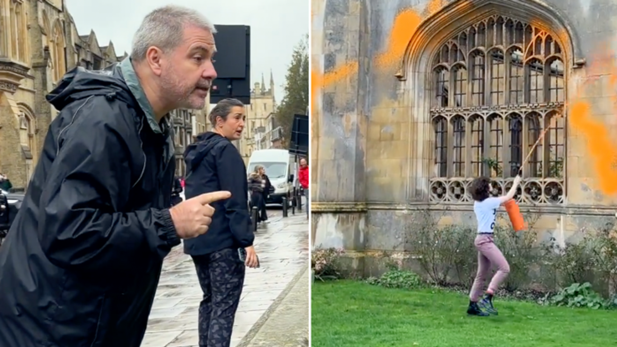 ‘Moron!’ Britons turn on Just Stop Oil as eco-warrior vandalises another iconic building