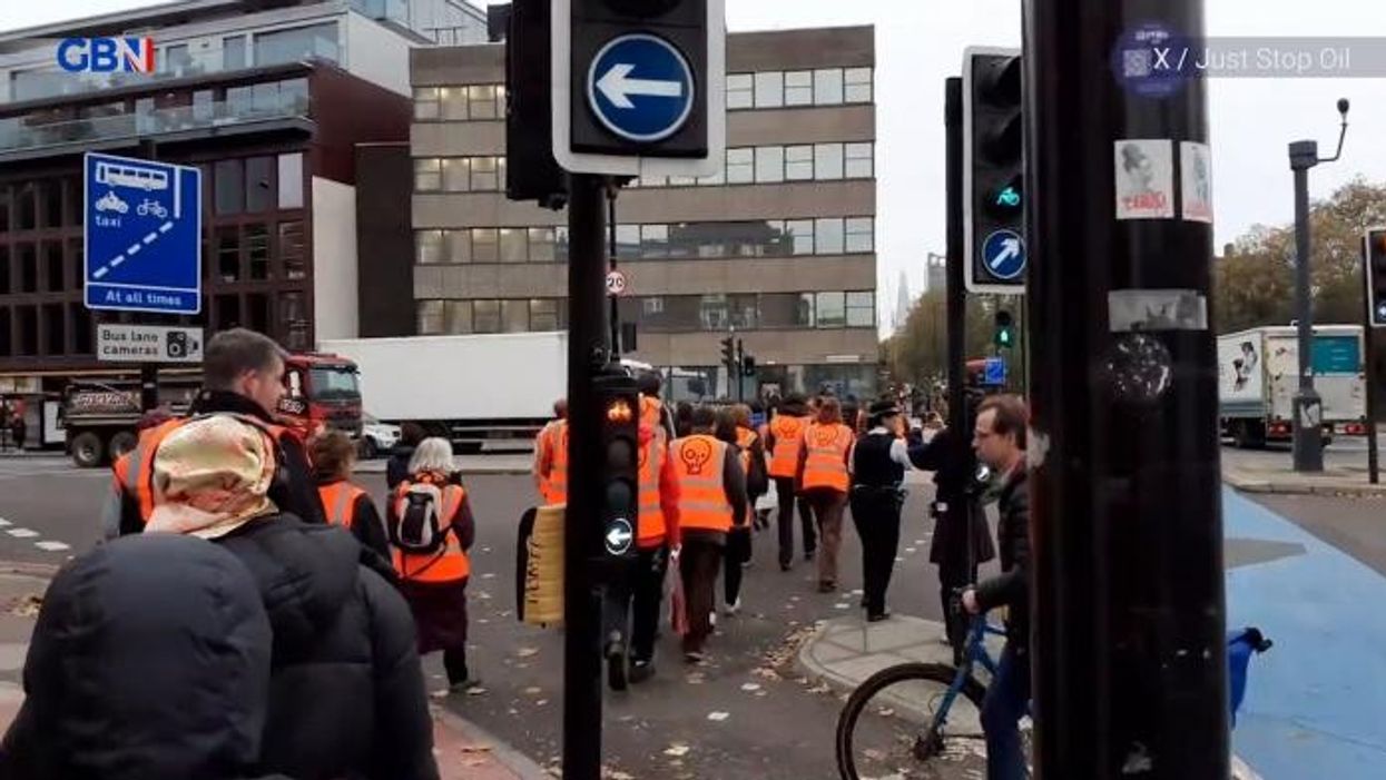 Just Stop Oil protest lasts just ELEVEN minutes before being shut down as police make arrests