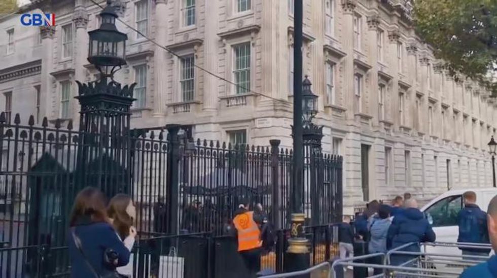 Just Stop Oil activists attempt to scale Downing Street gates as daily protests continue
