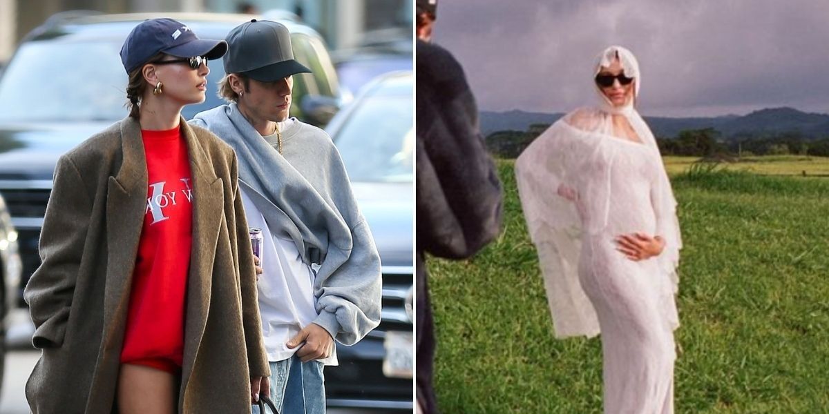 NextImg:Justin and Hailey Bieber announce pregnancy news in snaps showing baby bump