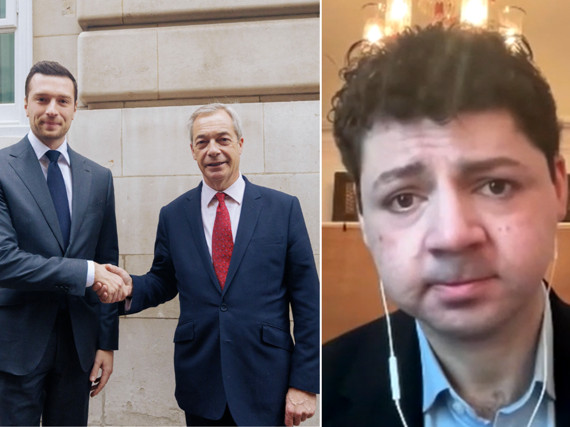 Justin Bardella and Nigel Farage met on Tuesday; Alexander Seale