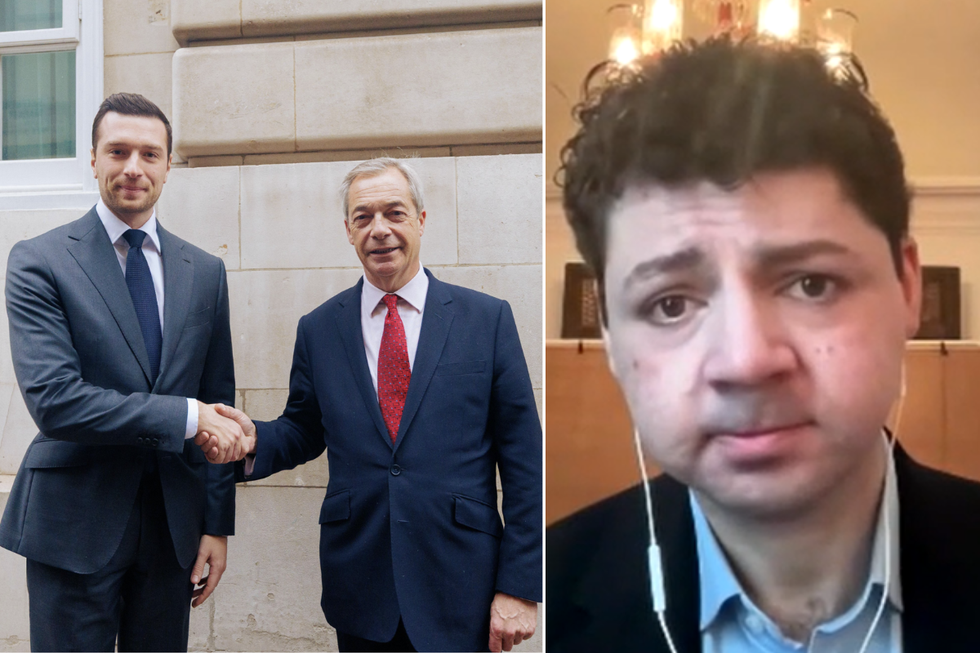 Justin Bardella and Nigel Farage met on Tuesday; Alexander Seale
