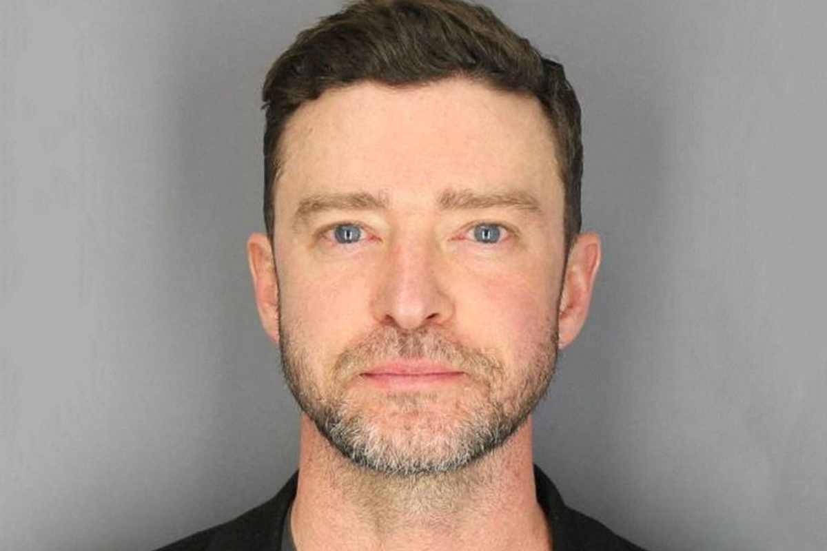 Justin Timberlake's mugshot