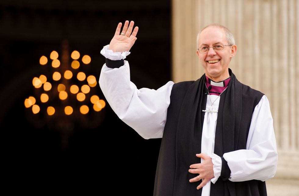 Justin Welby following a ceremony to formally take office as the new Archbishop of Canterbury.