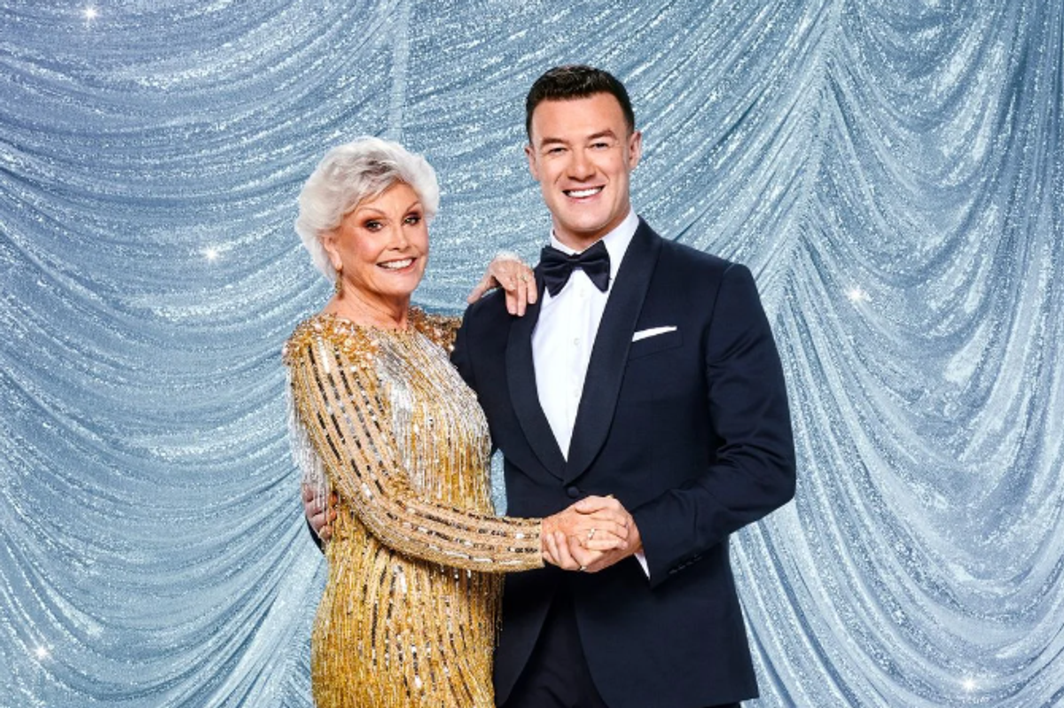 Kai Widdrington and Angela Rippon