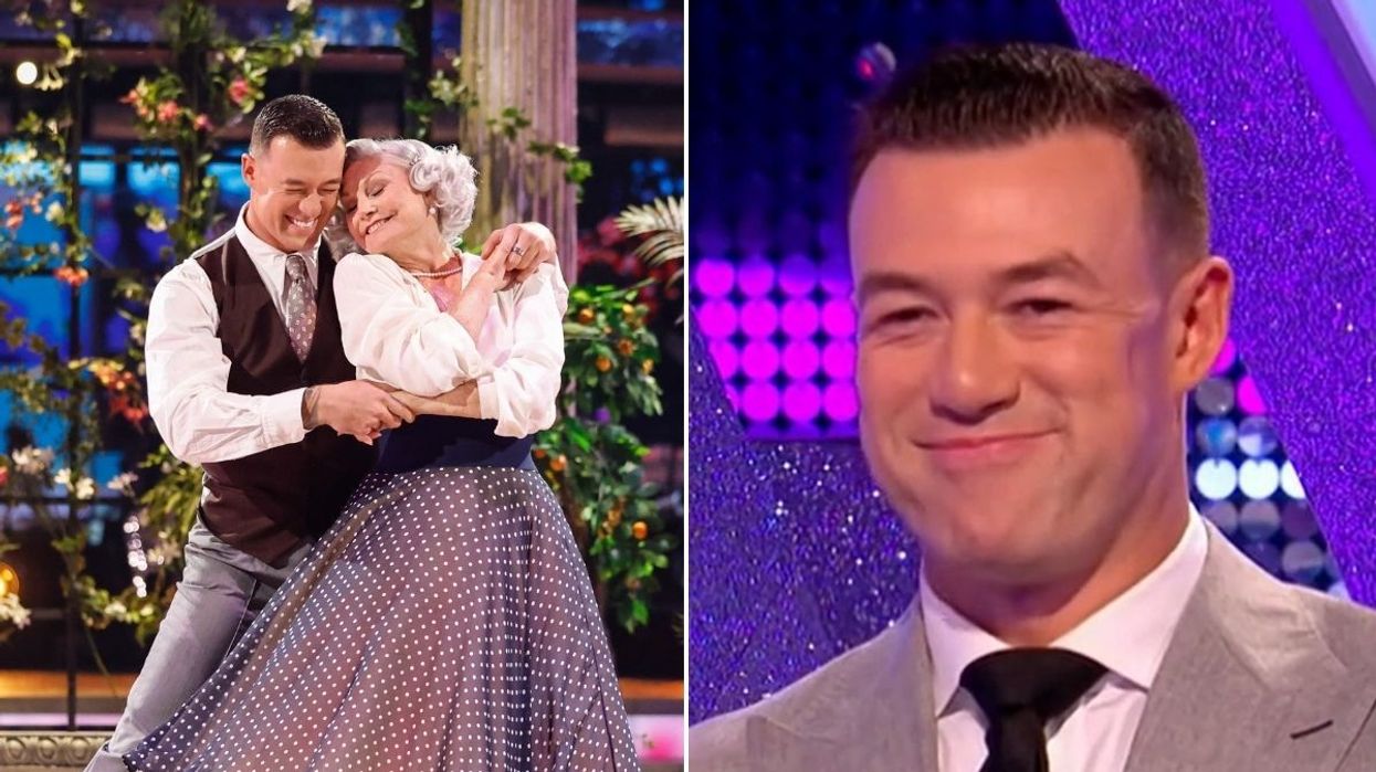 Kai Widdrington and Angela Scanlon