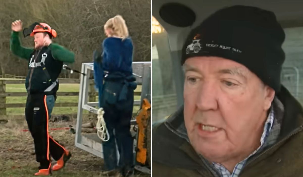 Kaleb Cooper, Lisa Hogan and Jeremy Clarkson