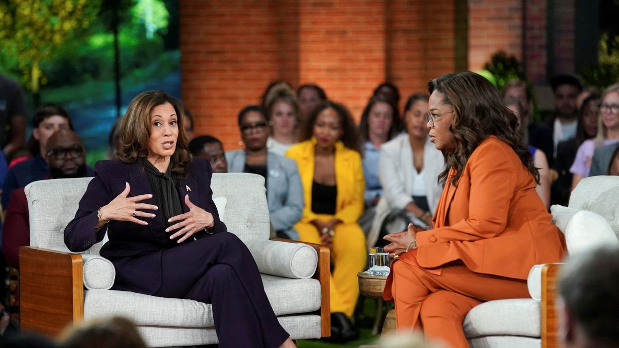 Kamala Harris and Oprah Winfrey