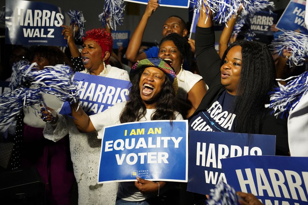 Kamala Harris supporters