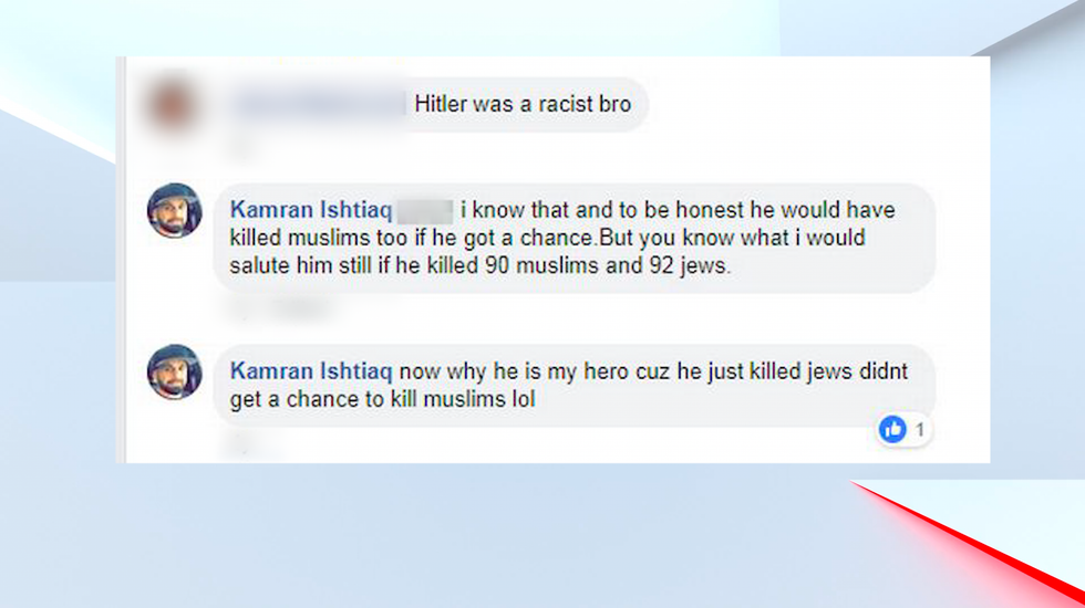 Kamran Ishtiaq's comments about Hitler
