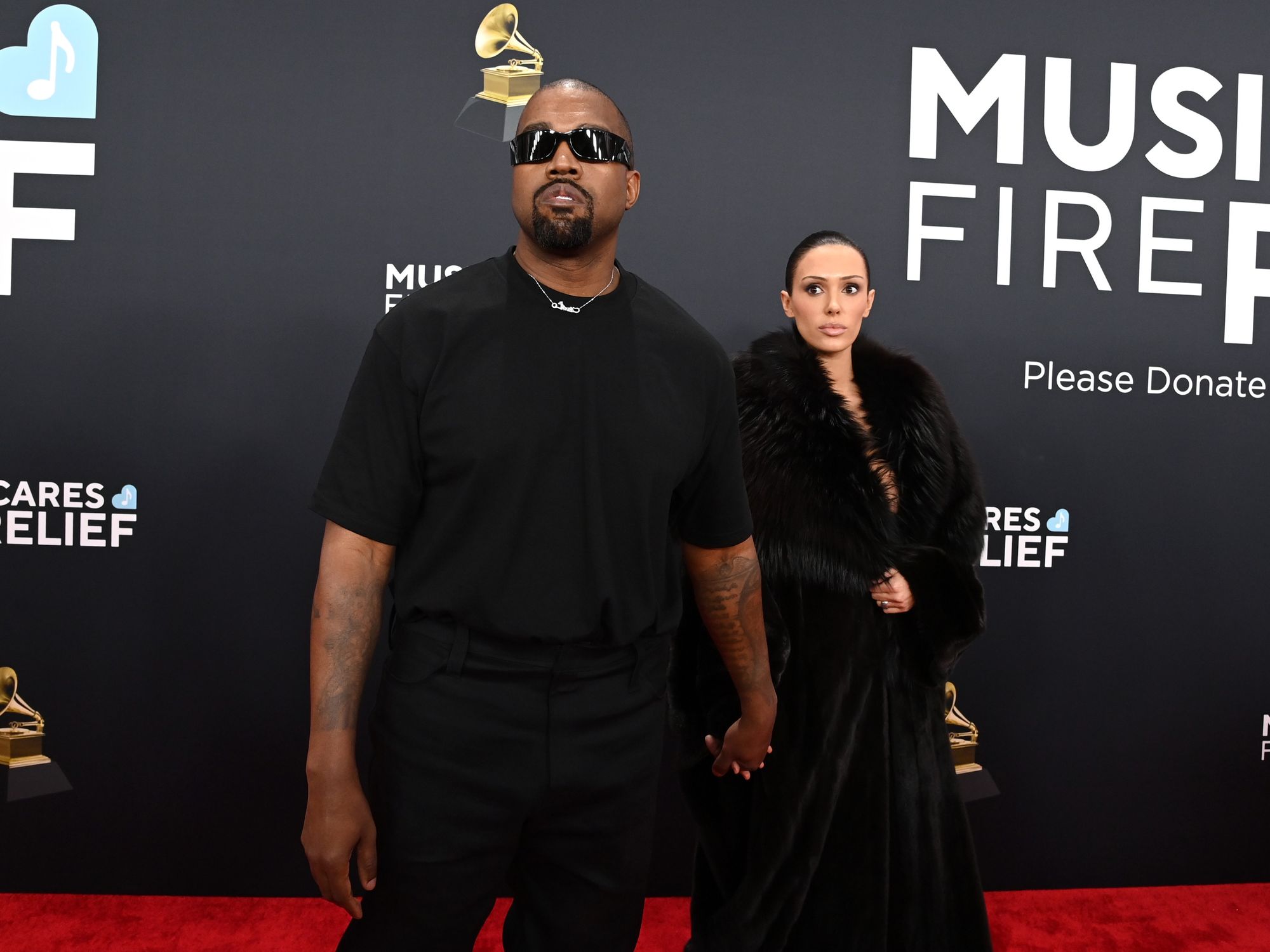 Kanye West and Bianca Censori