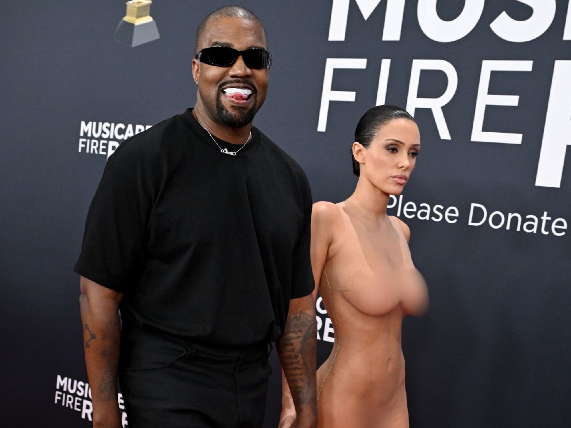 Kanye West and Bianca Censori