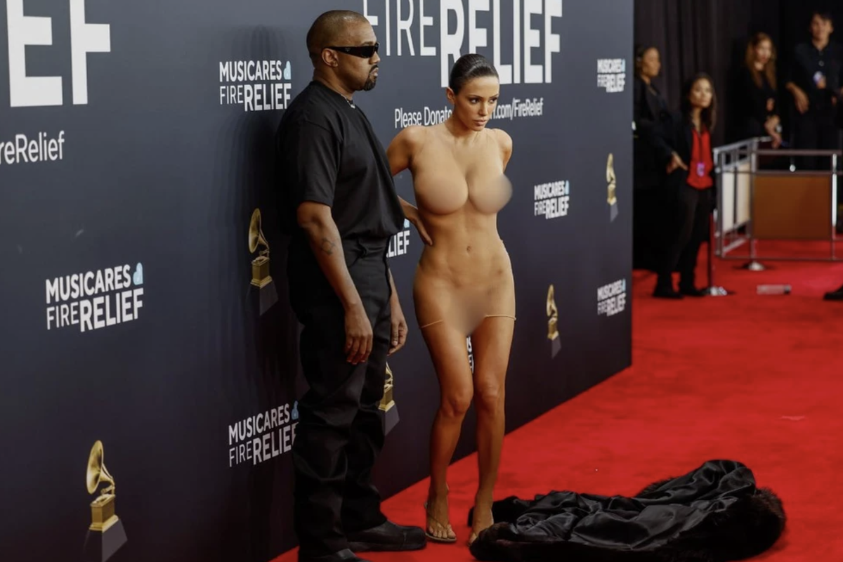 Kanye West and Bianca Censori