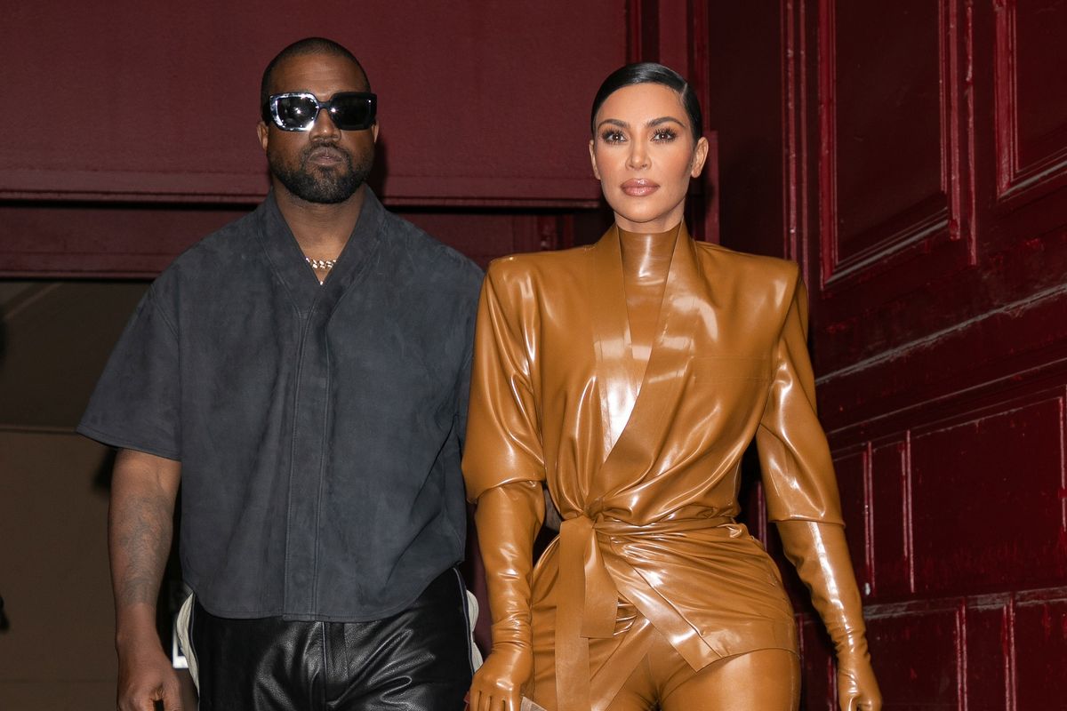 Kanye West and Kim Kardashian
