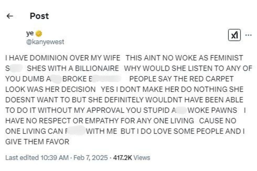 Kanye West tweet