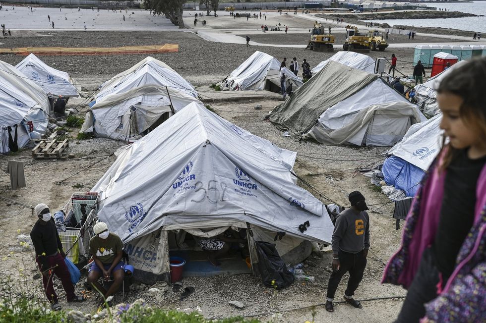 Kara Tepe migrant camp in 2021
