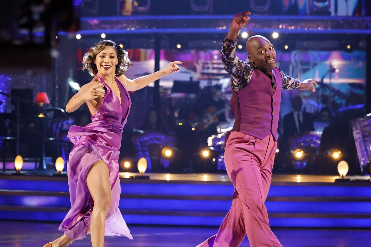 Karen Hauer and Eddie Kadi