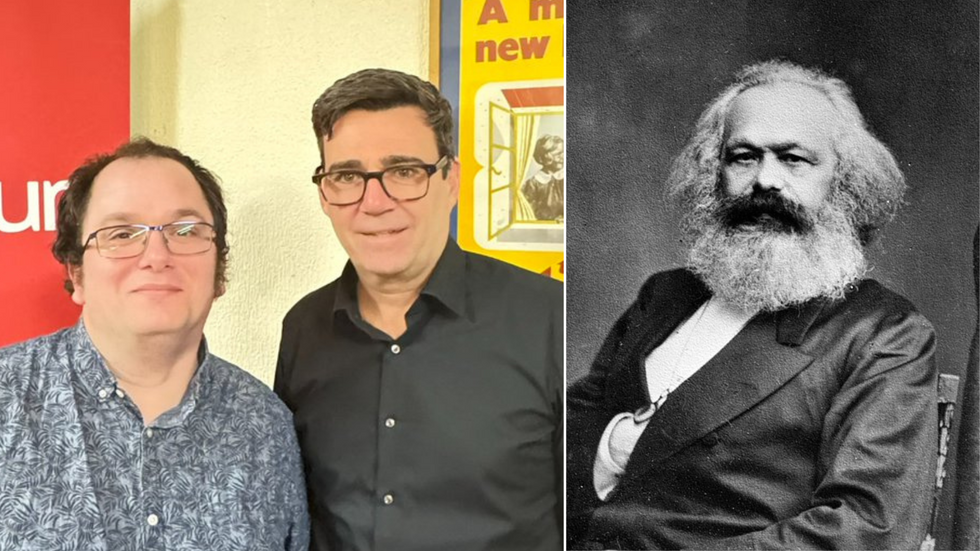 Karl Marx Wardlaw with Andy Burnham/Karl Marx