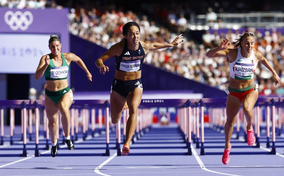 Katarina Johnson-Thompson finished second in her heat