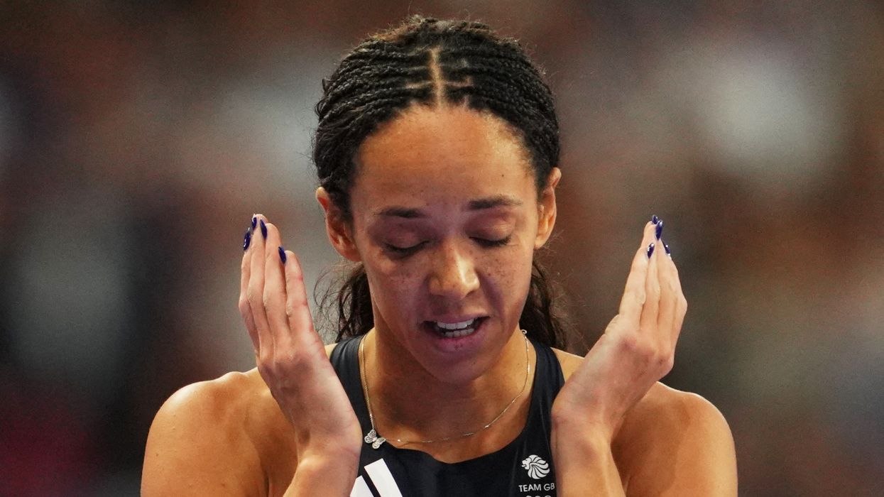 Katarina Johnson-Thompson held the lead after the first day
