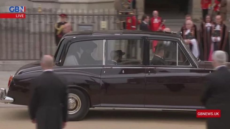 Kate, Princess of Wales shows motherly love as she helps George and Charlotte for Queen Elizabeth II's funeral