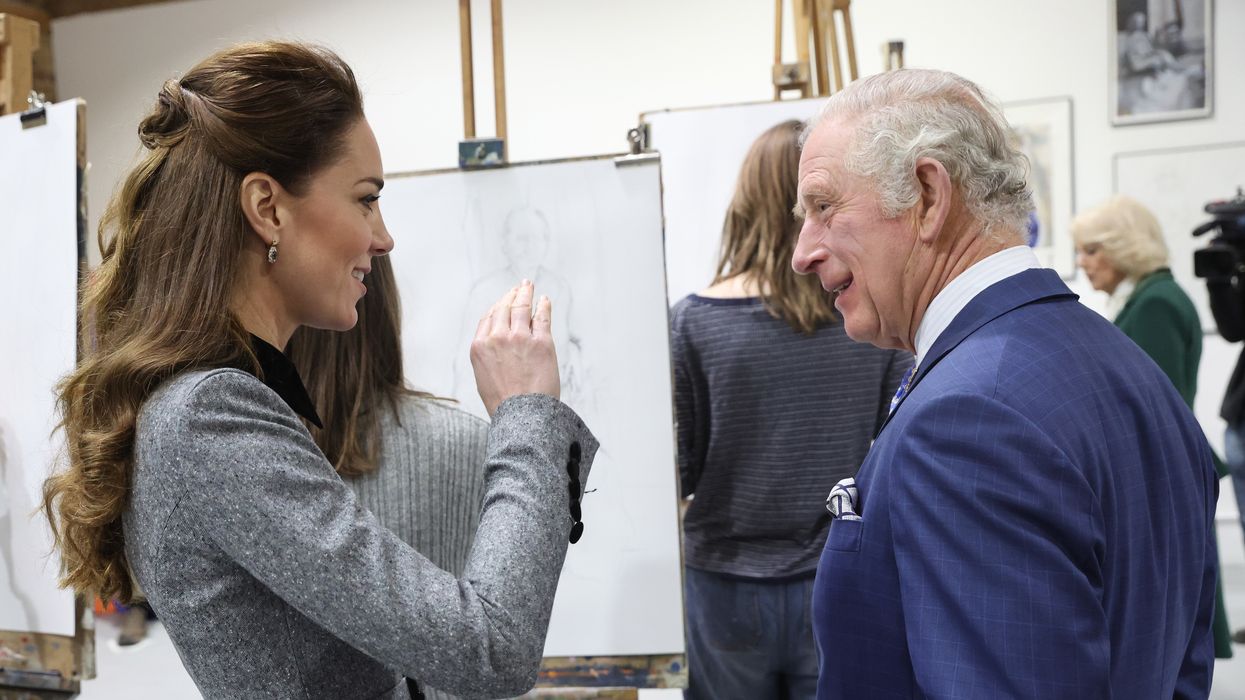 Kate and Charles at an event at the Trinity Buoy Wharf