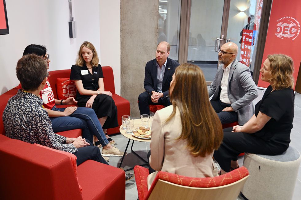 Kate and William at the DEC headquarters
