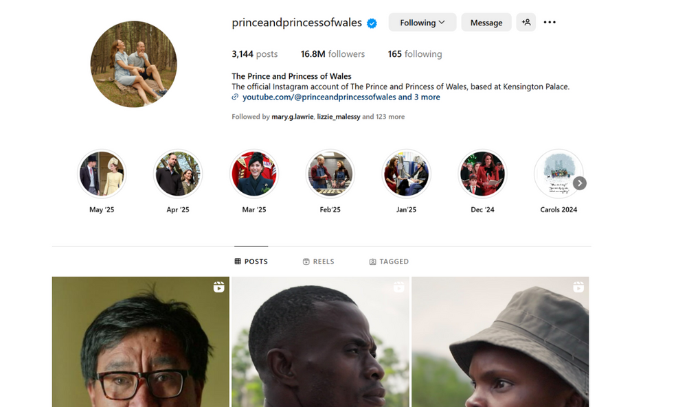 Kate and William Instagram
