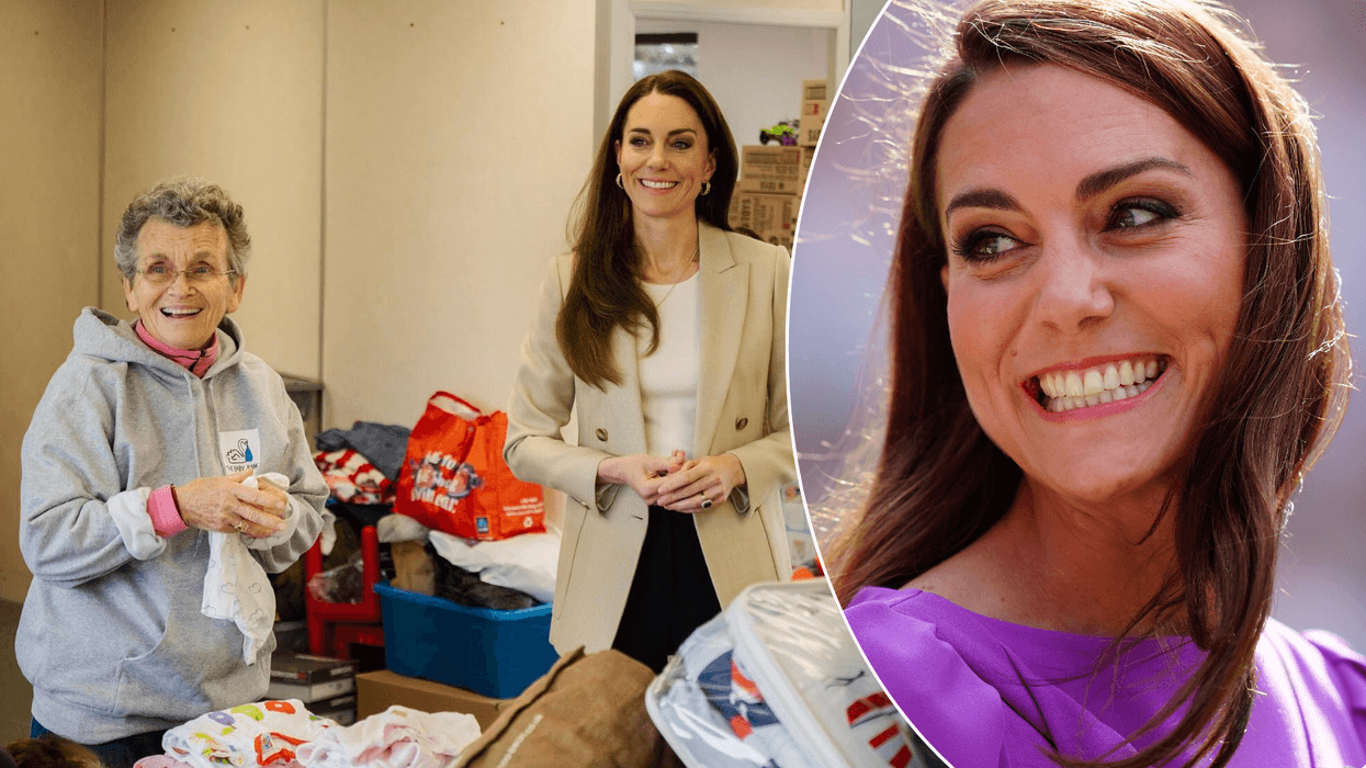 Kate at baby bank/Kate at Wimbledon