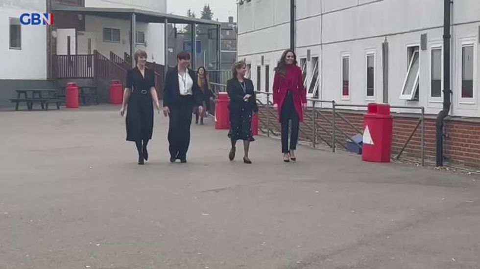 Duchess of Cambridge praises pupils learning about early years development of children