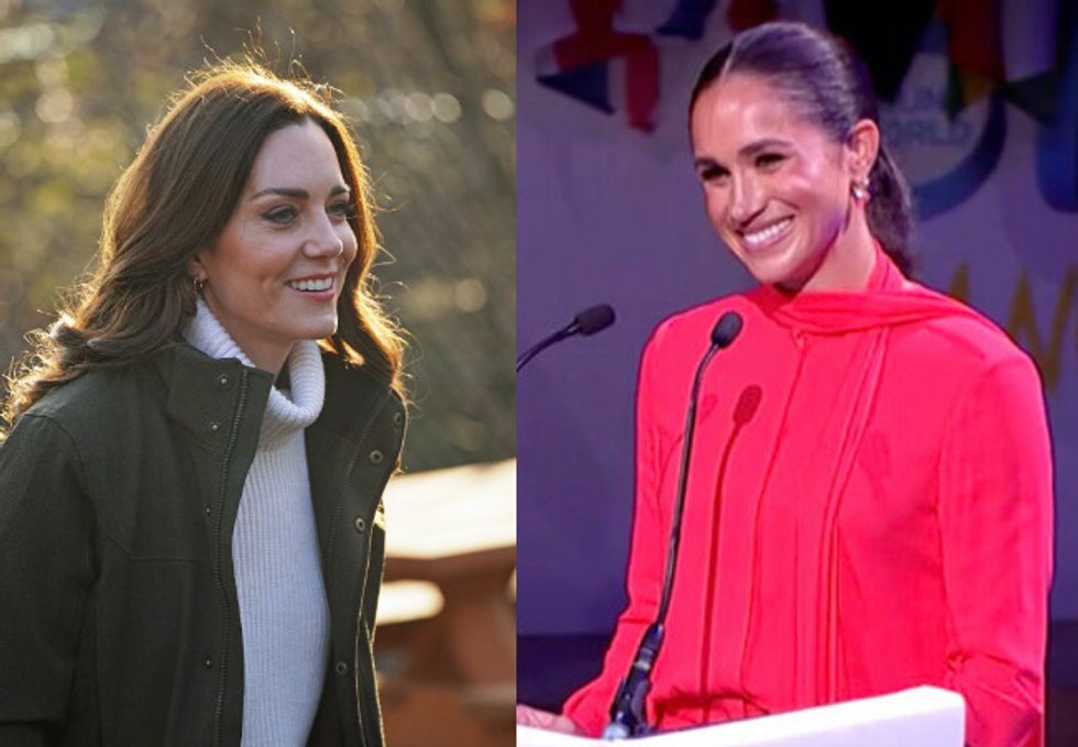Kate, Duchess of Cambridge and Meghan Markle
