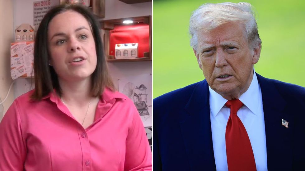 Kate Forbes and Donald Trump