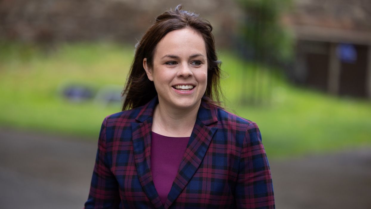 Kate Forbes arrives for a memorial service at Inverness Cathedral