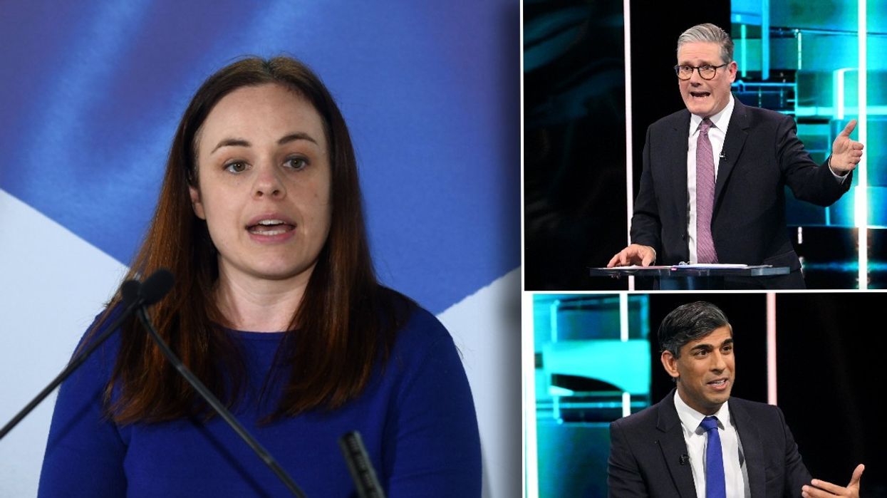 Kate Forbes/Rishi Sunak and Keir Starmer