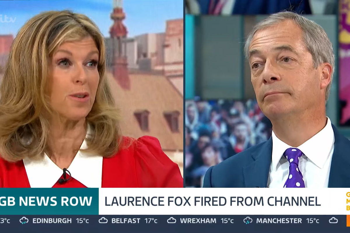 Kate Garraway and Nigel Farage