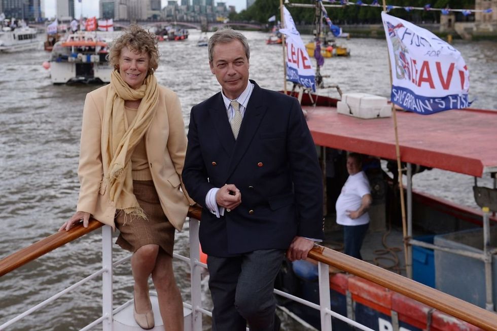 Kate Hoey campaigned alongside Nigel Farage as part of the Leave.EU campaign in 2016