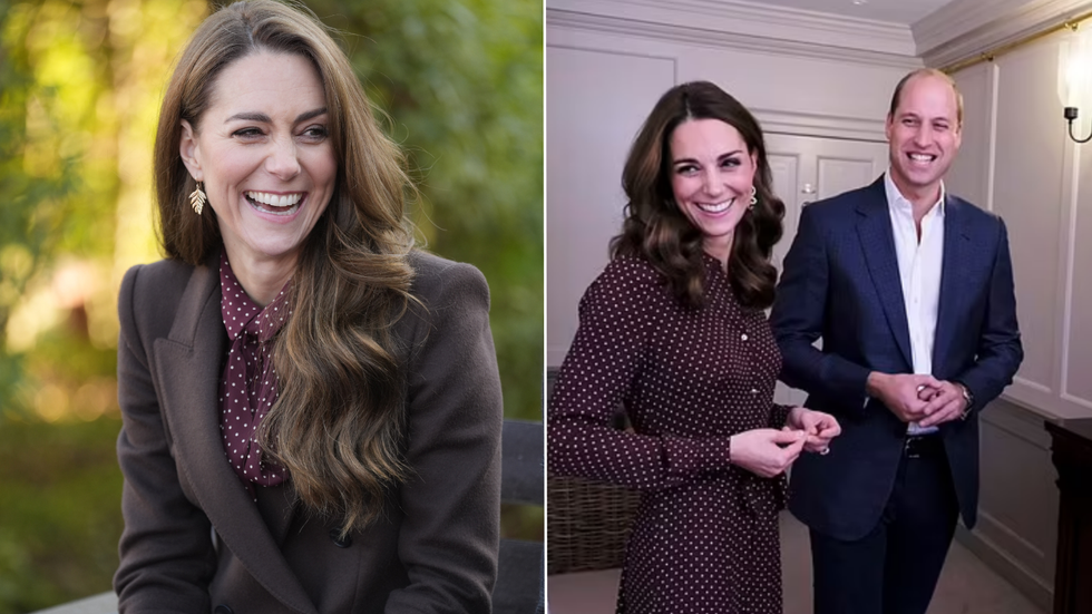 Kate in 2014/Kate and William in 2018