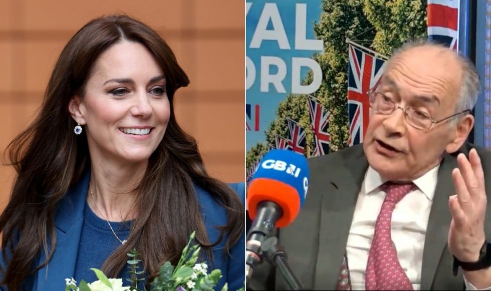 Kate Middleton and Alastair Stewart