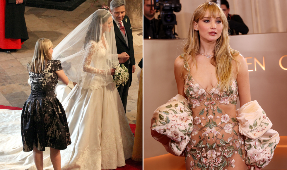 Kate Middleton and Jennifer Lawrence