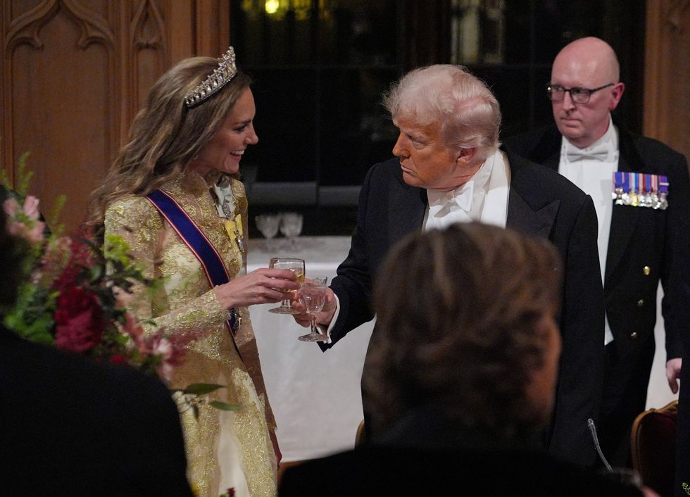 Kate Middleton and President Donald Trump