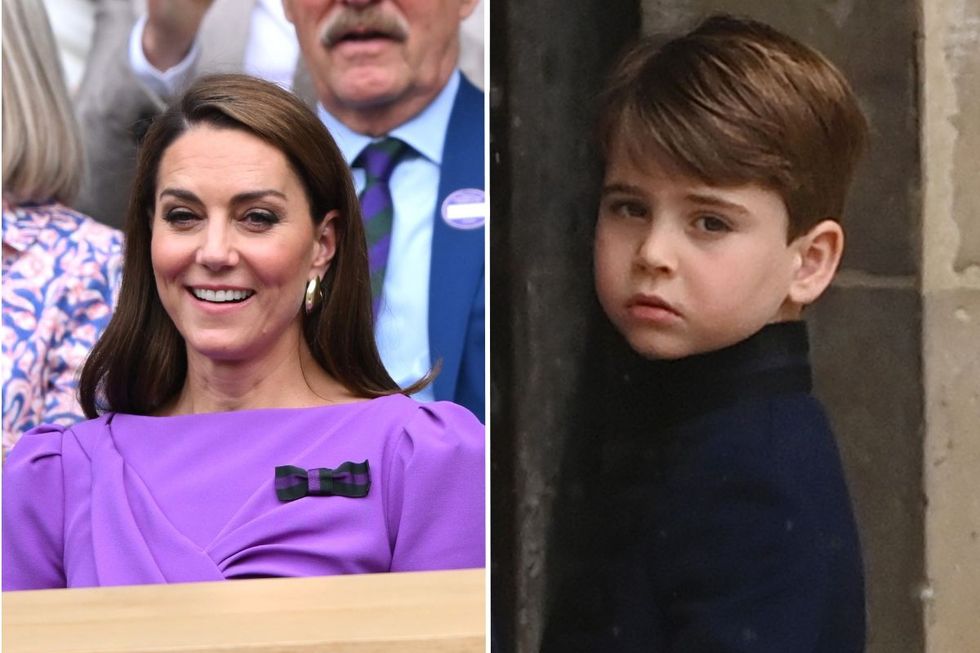 Kate Middleton and Prince Louis