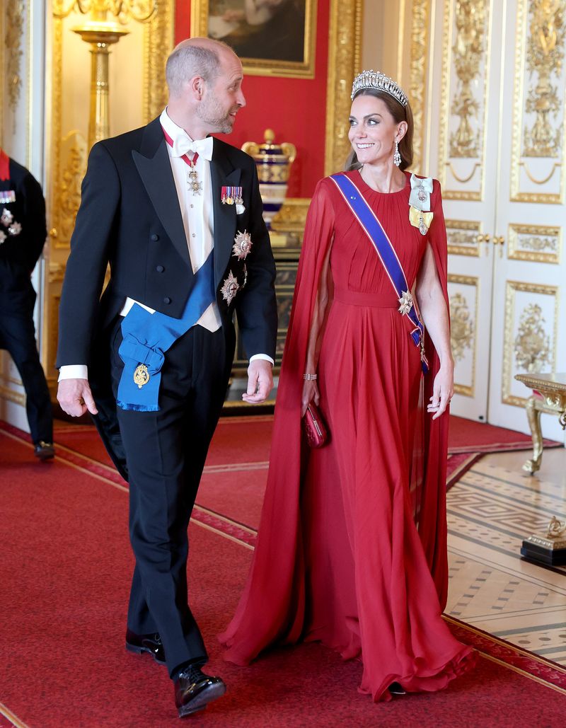 Princess Kate receives wink from Emmanuel Macron at Windsor Castle