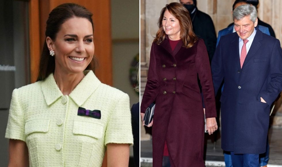 Kate Middleton, Carole Middleton and Michael Middleton