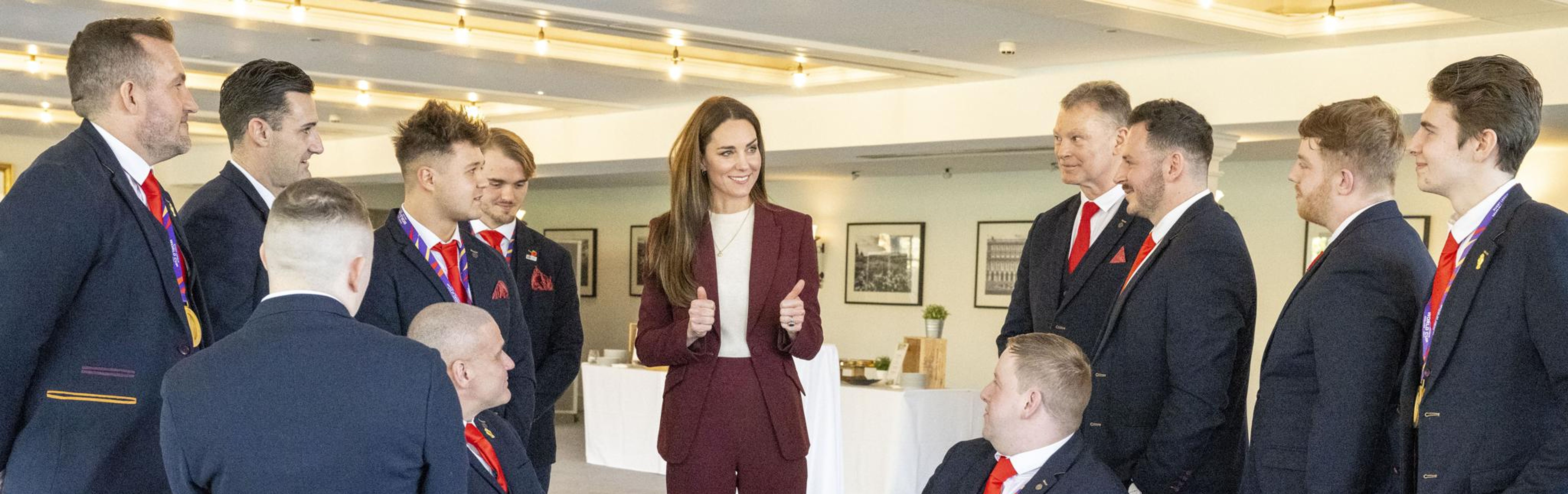 Kate Middleton met the England Wheelchair Rugby League team